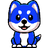 Blue Floki Inu logo
