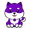 Purple Floki Inu logo