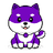 Purple Floki Inu logo