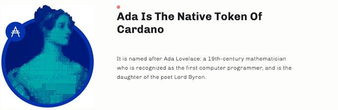 ADA token: native token.