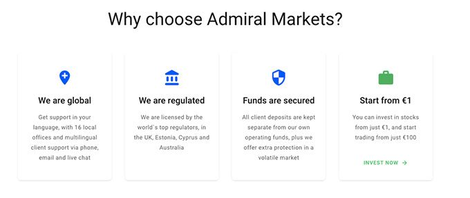 选择Admiral Markets的原因