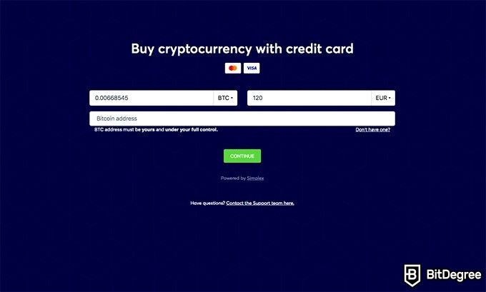 Alfacash review: buy cryptocurrency with credit card.