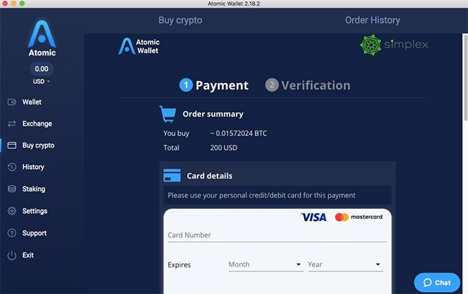 Ulasan Atomic Wallet: detail pembayaran dan verifikasi.