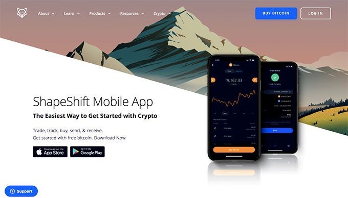 Ulasan Atomic Wallet: ShapeShift.