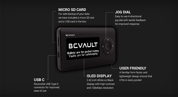 Ulasan BC Vault: Desain dompet.