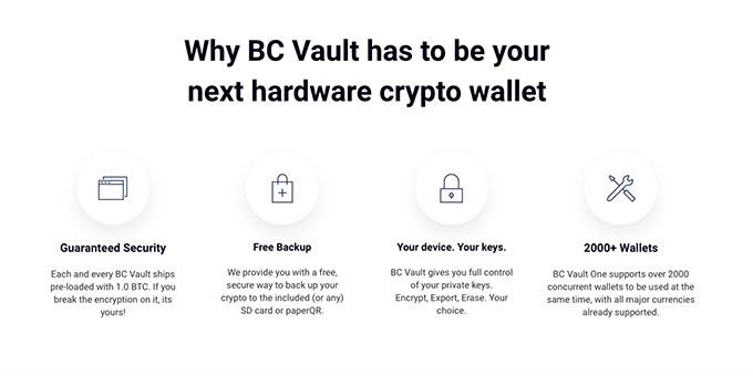 BC Vault İncelemesi: BC Vault Özellikler