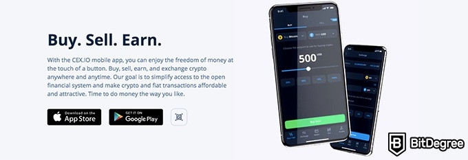 Best crypto app: Cex.io