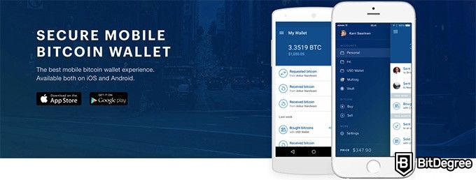 Aplikasi crypto terbaik: Coinbase.