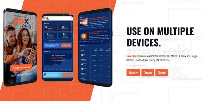 Best cryptocurrency wallet: Jaxx.