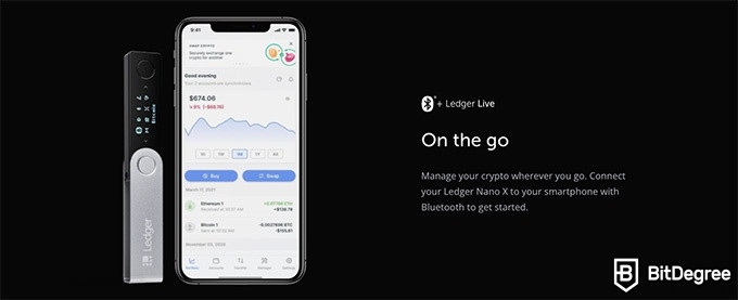 最佳去中心化交易所：Ledger Live 用户界面。