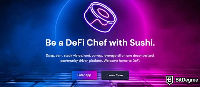 Best decentralized exchange: SushiSwap.