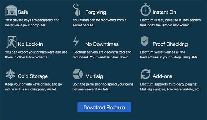 Best desktop wallet: Electrum.