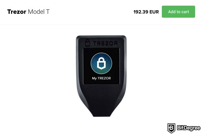 Dompet Dogecoin Terbaik: Trezor Model T.