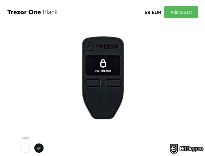 Dompet Dogecoin Terbaik: Trezor One.