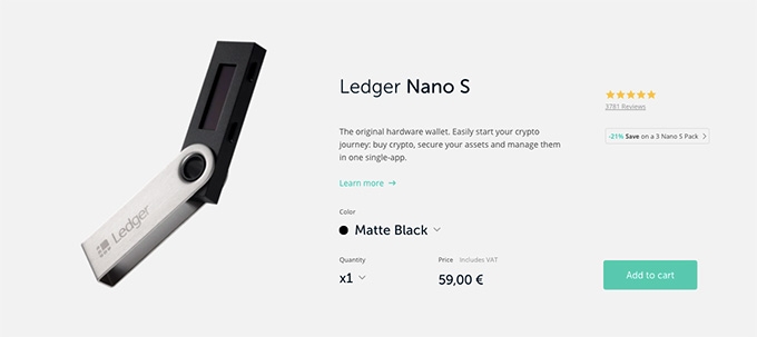 Neo Wallet Terbaik: Ledger Nano S.