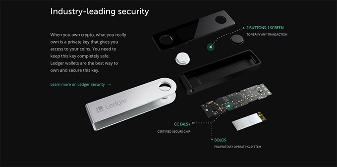 Best NFT wallet: the Ledger Nano X.