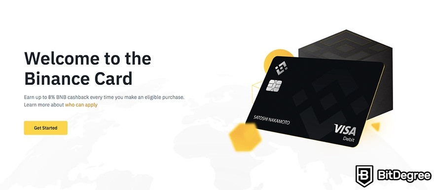 Binance cashback card: welcome to Binance Card.