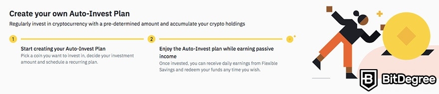 Binance Earn: auto-investing plan.