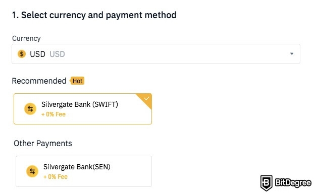 Buy Dogecoin: fiat deposit on Binance.