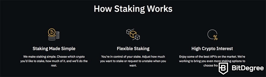 Đánh giá Binance US: cách thức hoạt động của staking.