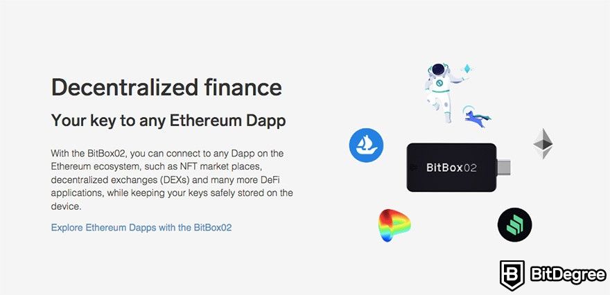 BitBox review: DeFi support.