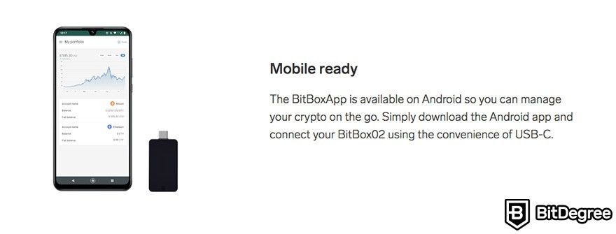 Análise da BitBox: carteira pronta para celular.