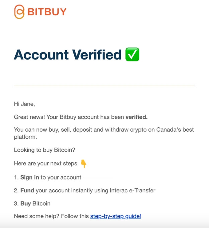 Bitbuy review: registration.