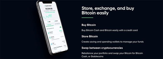 Bitcoin.com wallet: главная страница Bitcoin.com.
