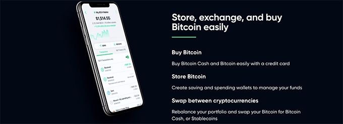 Đánh giá Bitcoin.com: Ứng dụng Bitcoin.com.