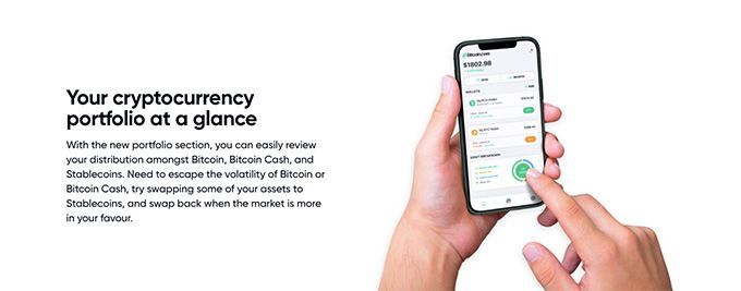 Bitcoin.com review: crypto portfolio.