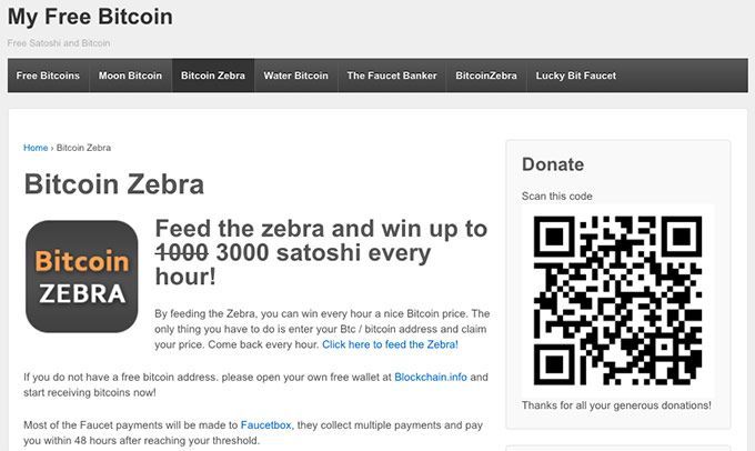 Биткоин краны: Bitcoin Zebra.