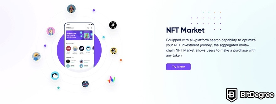 BitKeep wallet review: NFT market.