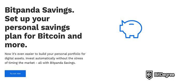 Reseña Bitpanda: Bitpanda Savings.