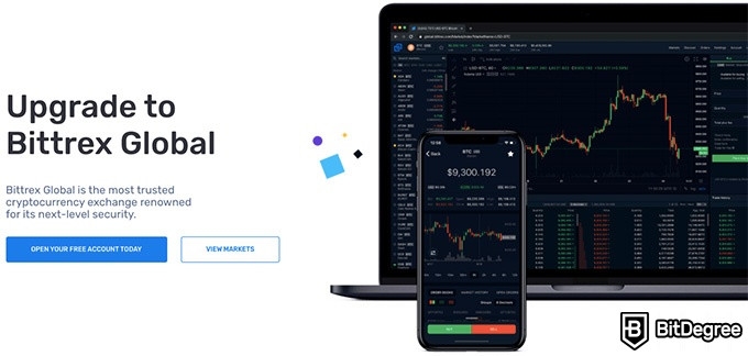 Bittrex VS Binance: upgrade to global Bittrex.