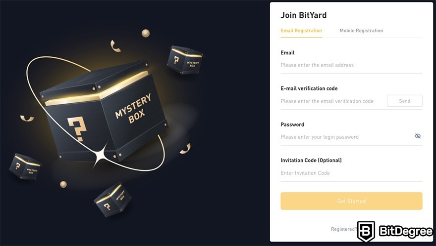 BitYard review: joining BitYard.