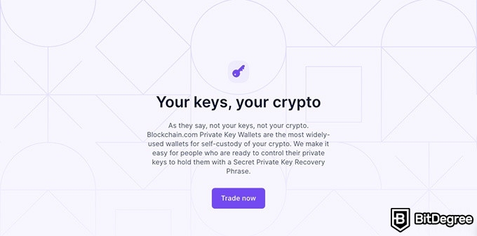 Resenha do Blockchain.com: your keys, your crypto.