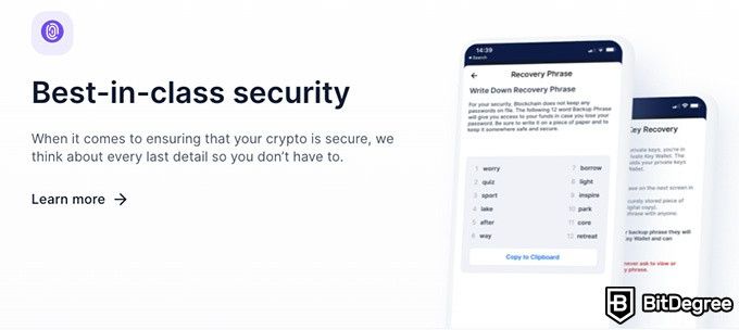 Blockchain.com review: best-in-class security.