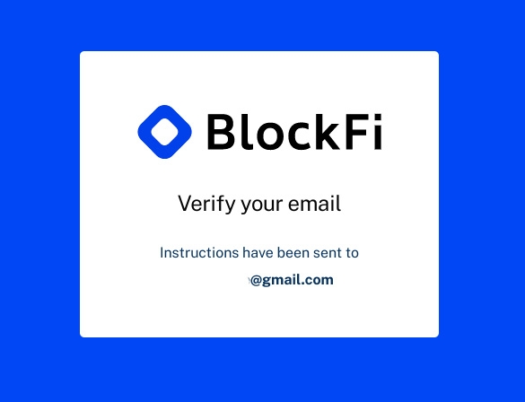 BlockFi İncelemesi: Hesap Oluşturma