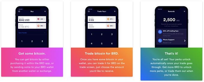 Đánh giá BRD wallet: cách nhận token BRD.