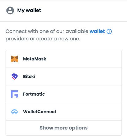 Buy NFT: the wallets supported on OpenSea.