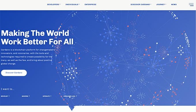 Minar Cardano: Página web de Cardano.