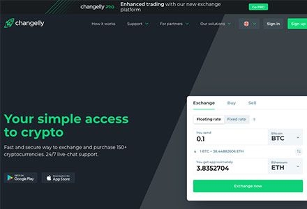 Changelly - Multiple Features to Choose From Changelly - Multiple Features to Choose From