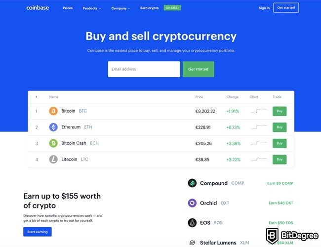 Coinbase - Ideal for Beginners