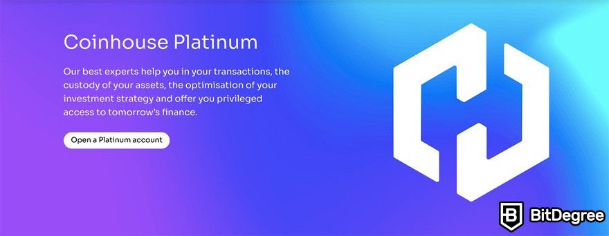 Coinhouse review: Coinhouse Platinum.