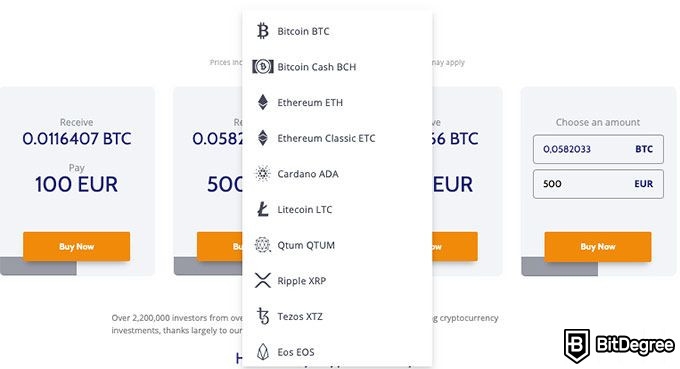 Avaliação da Coinmama: comprando Bitcoin.