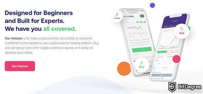 CoinSmart review: beginner-friendly exchange.