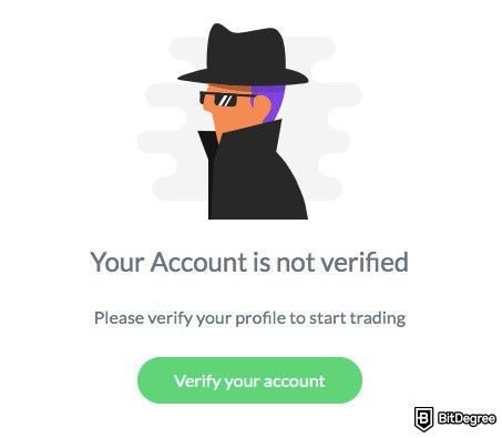 CoinSmart review: account verification.