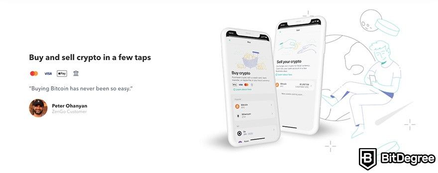 Complete ZenGo wallet review: buy and sell crypto in a few steps.