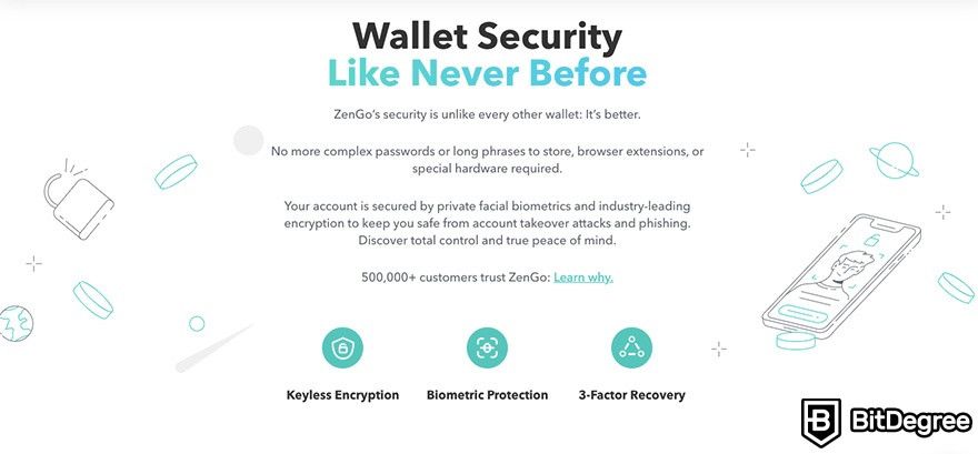 Complete ZenGo wallet review: wallet security features.