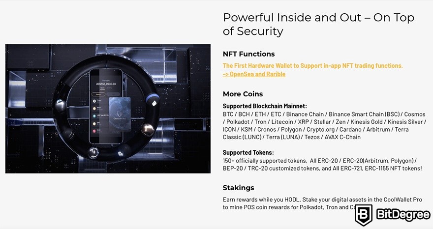 CoolWallet Pro review: security and NFTs.